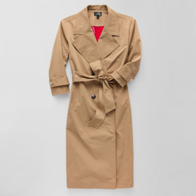 Jamey Perry x JCPenney Womens Adaptive 3/4 Sleeve Trench Coat