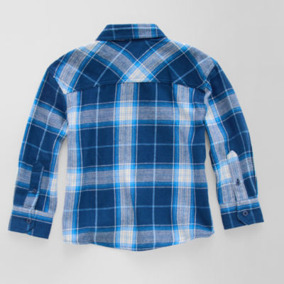 Thereabouts Little & Big Boys Long Sleeve Flannel Shirt