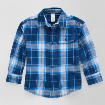 Thereabouts Little & Big Boys Long Sleeve Flannel Shirt