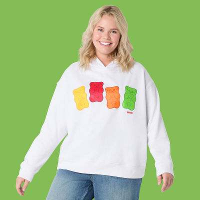 JCPenney x HARIBO Womens Long Sleeve Juniors Plus Hoodie