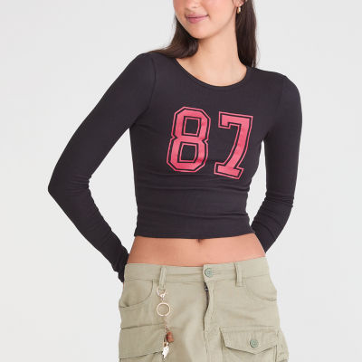 AEROPOSTALE Womens Crew Neck Long Sleeve Juniors T-Shirt