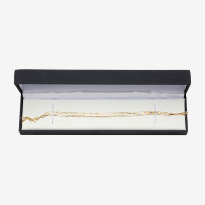 Unisex Adult 14K Two Tone Gold 20 Inch Valentino Chain Necklace