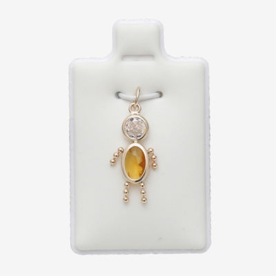 10K Gold November Birthstone Babies Boy Charm