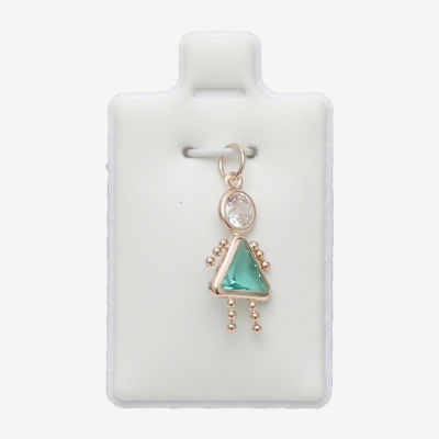 10K Gold December Birthstone Babies Girl Charm