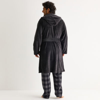 St. John's Bay Mens Long Sleeve Long Length Robe