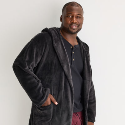 St. John's Bay Mens Big and Tall Long Sleeve Long Length Robe