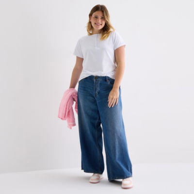 Forever 21 Womens Juniors Plus Short Sleeve Fitted Henley Shirt