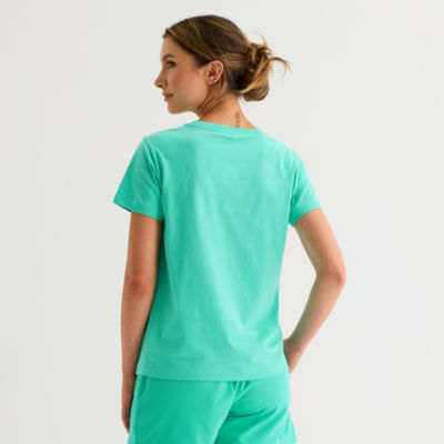 PUMA Womens Crew Neck Short Sleeve Relaxed Fit Graphic T-Shirt