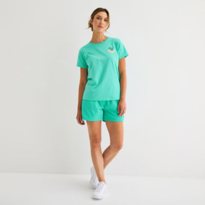 PUMA Womens Crew Neck Short Sleeve Relaxed Fit Graphic T-Shirt