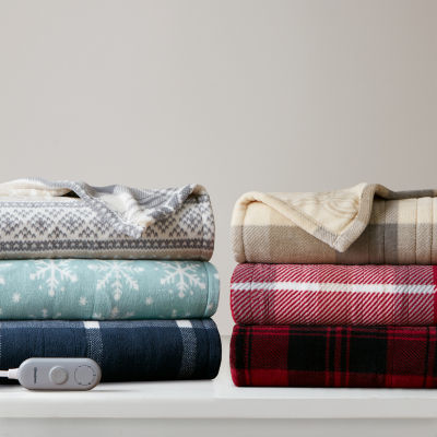 Beautyrest Ultra-Soft Plush Reversible Heated Throw