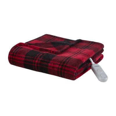 Beautyrest Ultra-Soft Plush Reversible Heated Throw