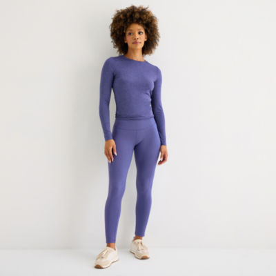 Xersion EverPerform Womens Cotton High Rise 7/8 Ankle Leggings