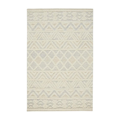 Weave And Wander Elika Geometric Hand Tufted Indoor Rectangle Area Rugs