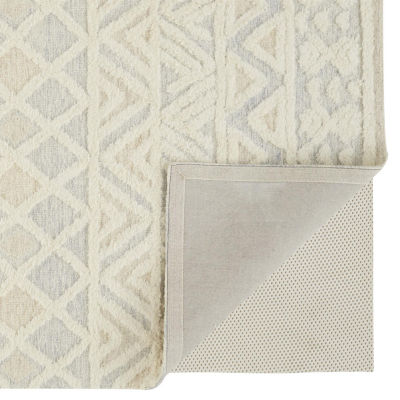 Weave And Wander Elika Geometric Hand Tufted Indoor Rectangle Area Rugs
