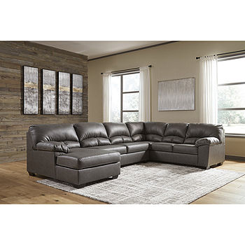 Signature Design by Ashley® Aberton 3pc Left Arm Facing Chaise Sectional,  Color: Gray - JCPenney