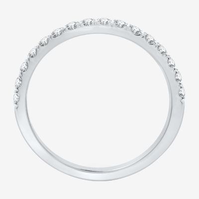 (H-I / Si2-I1) 3/8 CT. T.W. Lab Grown White Diamond 10K Gold Wedding Band