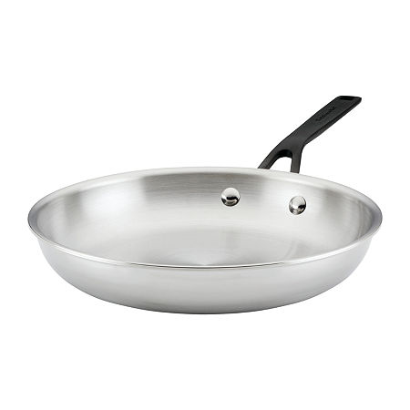 KitchenAid 5-Ply Clad Stainless Steel 10 Fry Pan, One Size, Silver