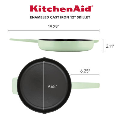 KitchenAid Enameled Cast Iron 12" Frying Pan