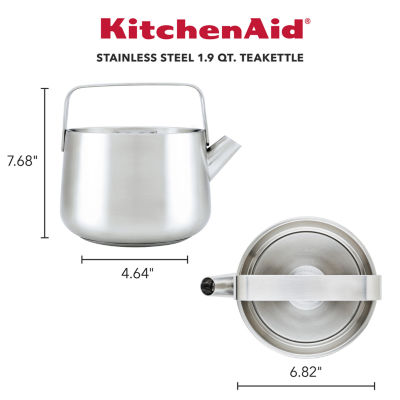 KitchenAid Stainless Steel Tea Kettle, Color: Stainless