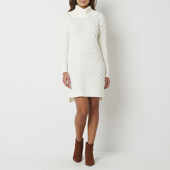 Jessica Howard Long Sleeve Sweater Dress
