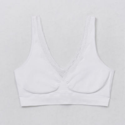 Ambrielle Smoothing Solutions Womens Seamless Medium Support Wireless Bralette 305572