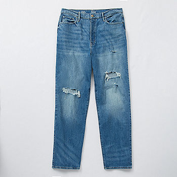 a.n.a Plus Womens High Rise 90's Loose Jean, Color: Med Galaxy