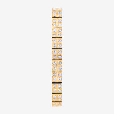 Elgin Womens Crystal Accent Two Tone Bracelet Watch Eg170033st