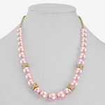Monet Jewelry Simulated Pearl 17 Inch Rolo Collar Necklace
