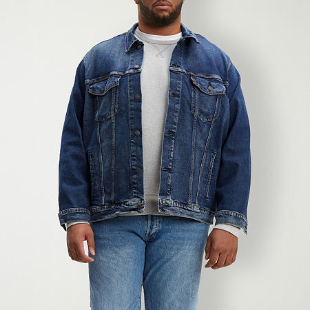 Levi's Mens Big Midweight Denim Jacket, 3x-large Tall, Blue