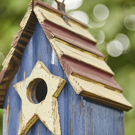 Glitzhome Bird Houses, One Size, Blue