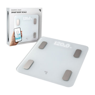 Sharper Image Digital Bathroom Scale, Tracks Body Fat & BMI, Bluetooth/Android/ iOS App Compatible