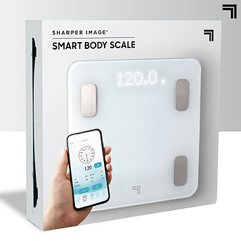 Sharper Image Digital Bathroom Scale, Tracks Body Fat & BMI