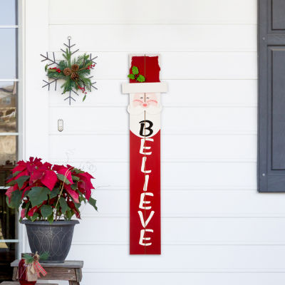 Glitzhome 42 Inch Christmas Porch Sign