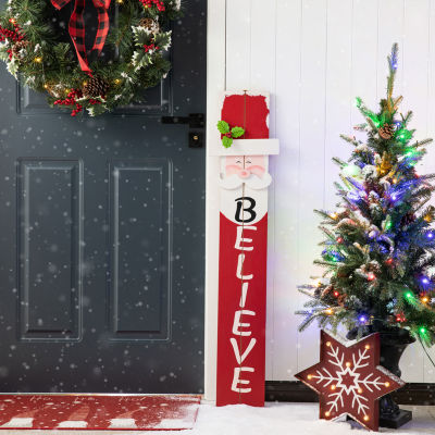 Glitzhome 42 Inch Christmas Porch Sign