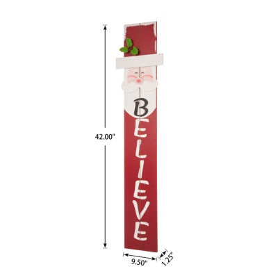 Glitzhome 42 Inch Christmas Porch Sign