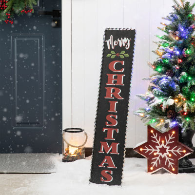 Glitzhome Christmas Porch Sign