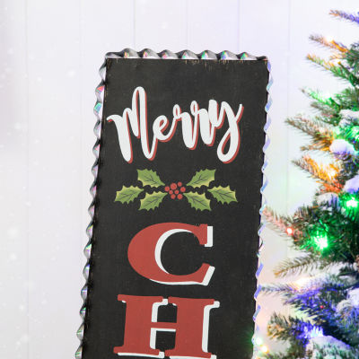 Glitzhome Christmas Porch Sign