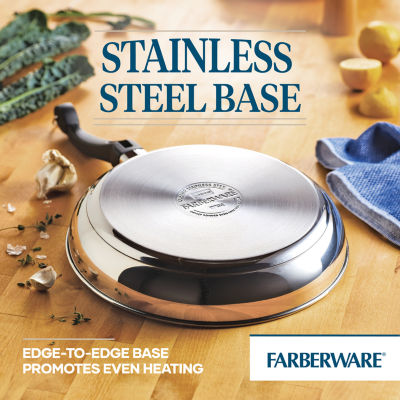 Farberware Classic Traditions Stainless Steel 12.5" Frying Pan