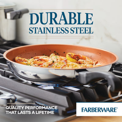 Farberware Classic Traditions Stainless Steel 12.5" Frying Pan