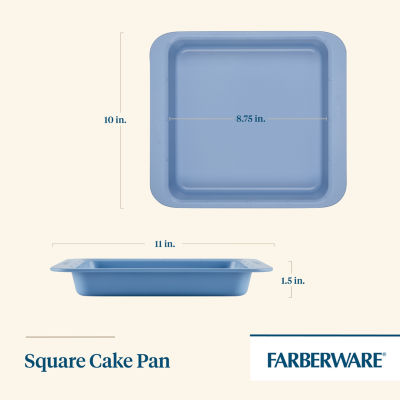 Farberware Easy Solutions 9" Non-Stick Square Cake Pan