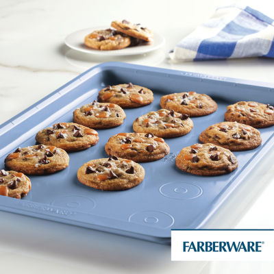 Farberware Easy Solutions 12 Cup Nonstick Bakeware Muffin Pan, Blue