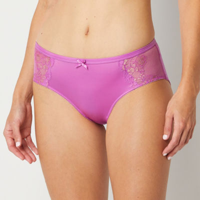 Ambrielle Satin With Lace Hipster Panty