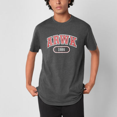 Airwalk Mens Crew Neck Short Sleeve Regular Fit Graphic T-Shirt