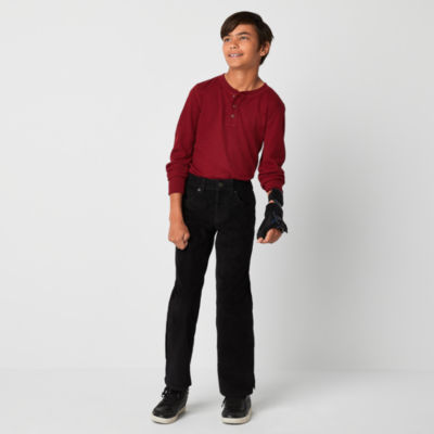 Thereabouts Little & Big Boys Adaptive Cordoroy Straight Flat Front Pant