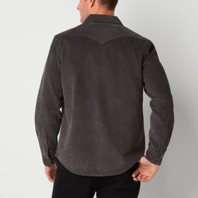 Frye and Co. Mens Regular Fit Long Sleeve Button-Down Corduroy Shirt