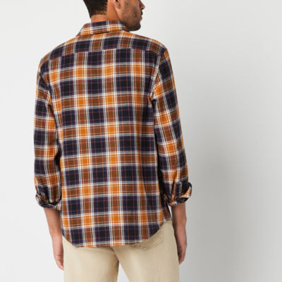 Frye and Co. Mens Regular Fit Long Sleeve Flannel Shirt