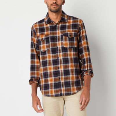 Frye and Co. Mens Regular Fit Long Sleeve Flannel Shirt