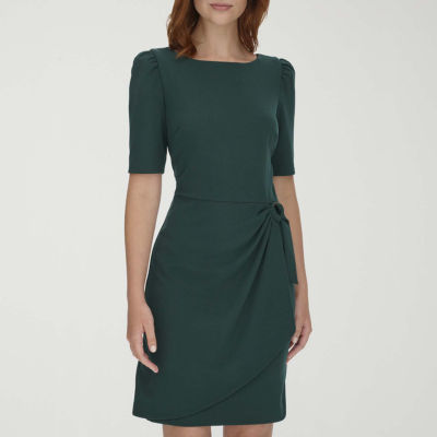 Marc New York Womens Short Sleeve Sheath Dress