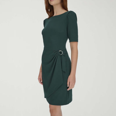 Marc New York Womens Short Sleeve Sheath Dress