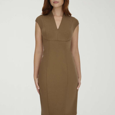 Marc New York Womens Short Sleeve Sheath Dress